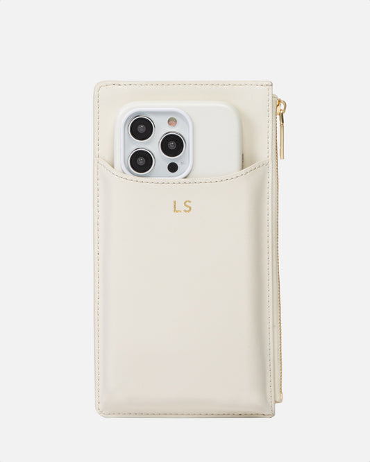 Elsa Phone Wallet White