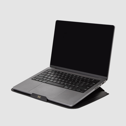 Vegan 14 Inch Laptop Cover and Stand Black