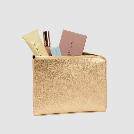 Luxe Small Everything Pouch Gold