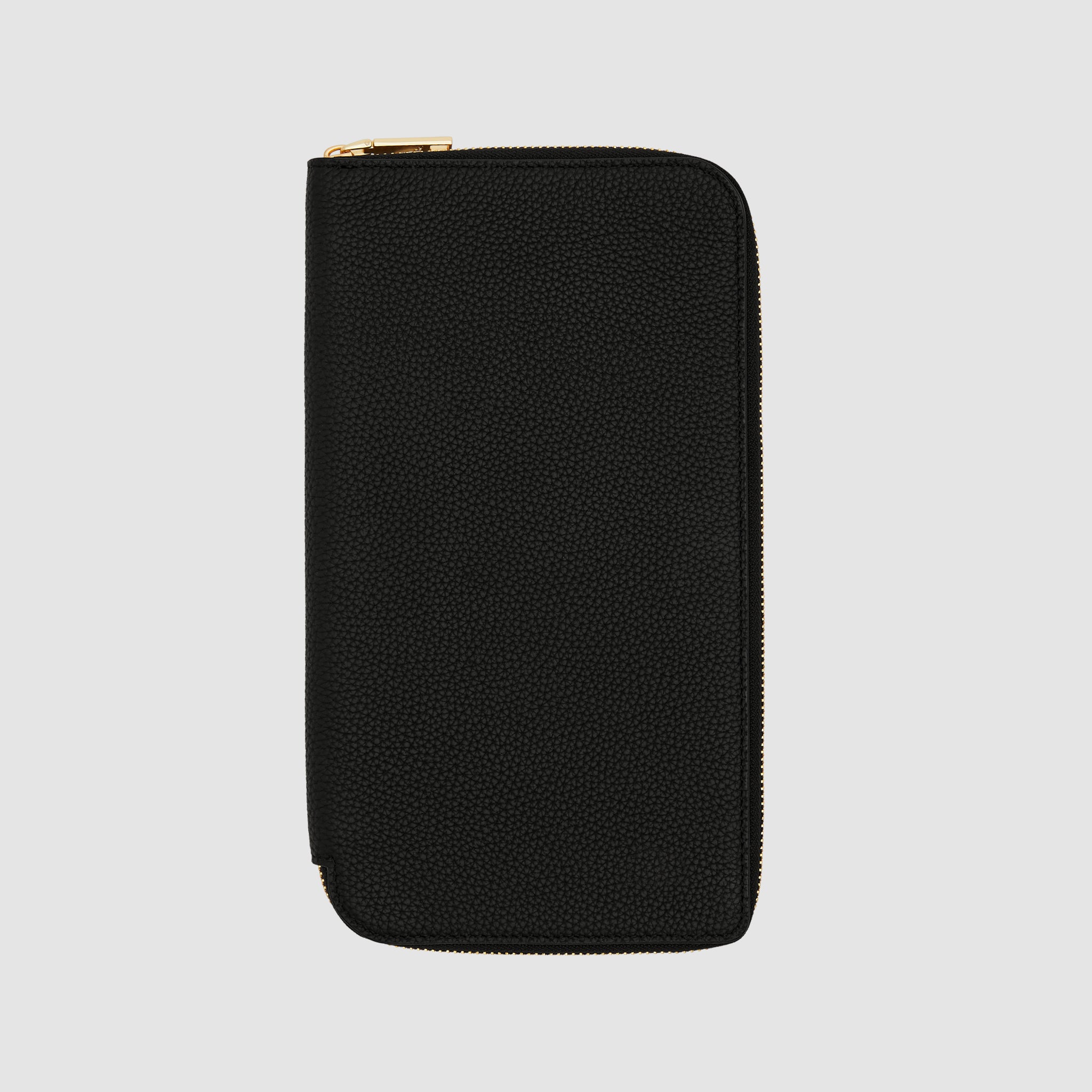 Personalised Olivia Family Travel Wallet Black with initials tde