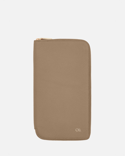 Olivia Family Travel Wallet Sepia