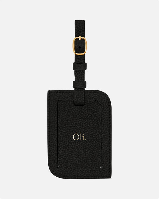 Olivia Luggage Tag Black