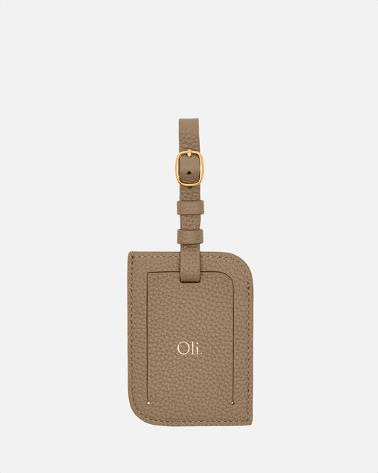 Olivia Luggage Tag Sepia
