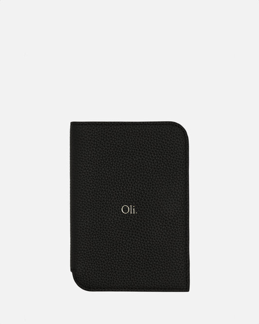 Olivia Passport Holder Black