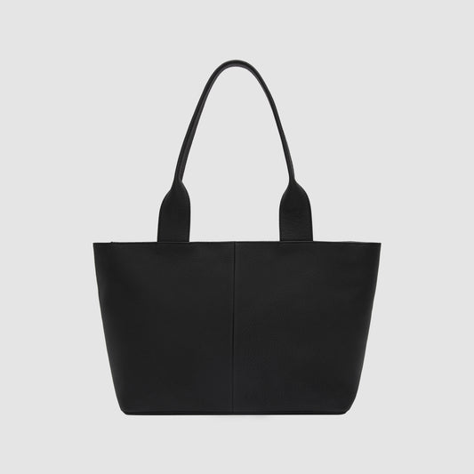 Olivia Tote Bag with Pinched Handle Black