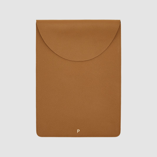 Parker 14 Inch Laptop Sleeve with Mouse Pad Dark Tan