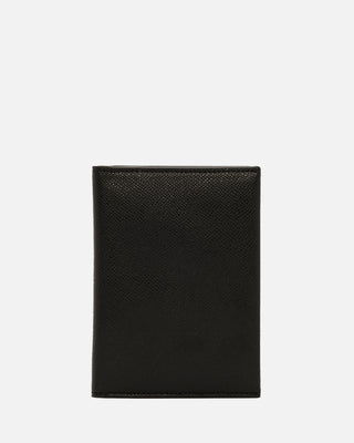 Essential Passport Sleeve Recycled Saffiano Black