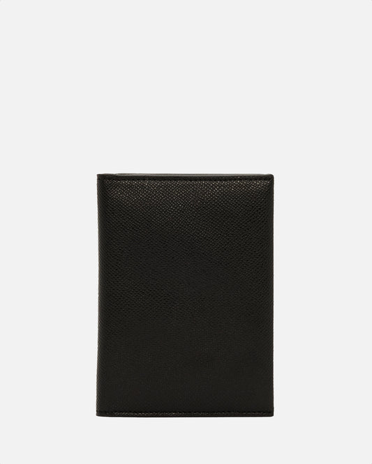 Essential Passport Sleeve Recycled Saffiano Black