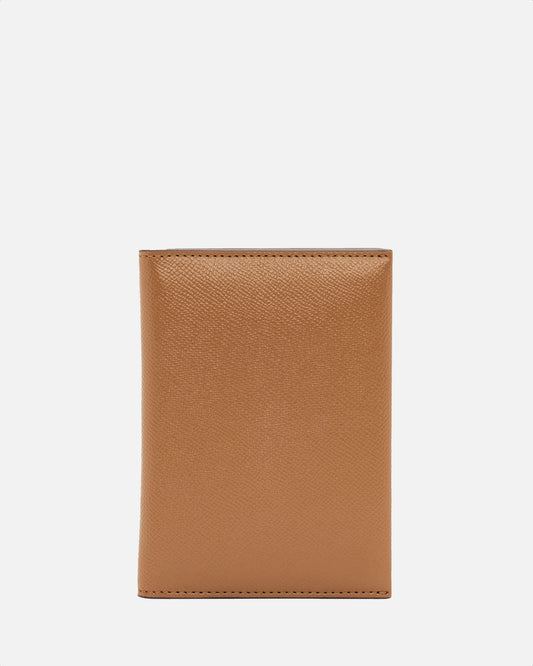 Essential Passport Sleeve Recycled Saffiano Rich Tan