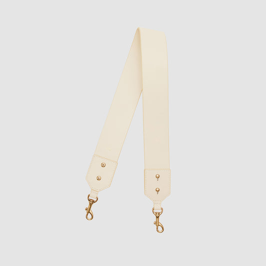 Arc Leather Bag Strap Cream