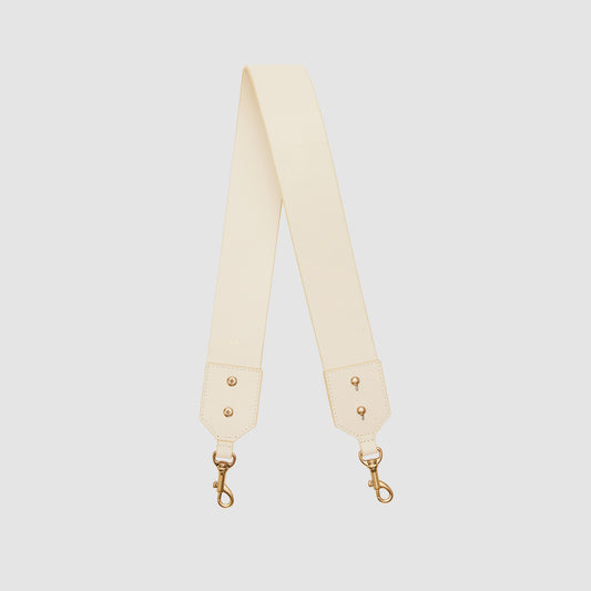 Arc Leather Bag Strap Cream