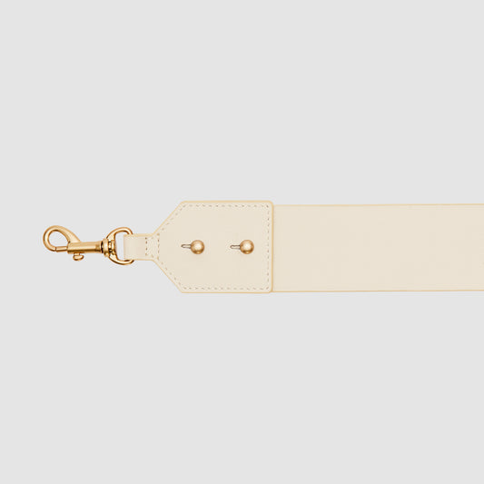 Arc Leather Bag Strap Cream