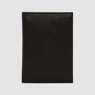 Essential Passport Sleeve Recycled Saffiano Black