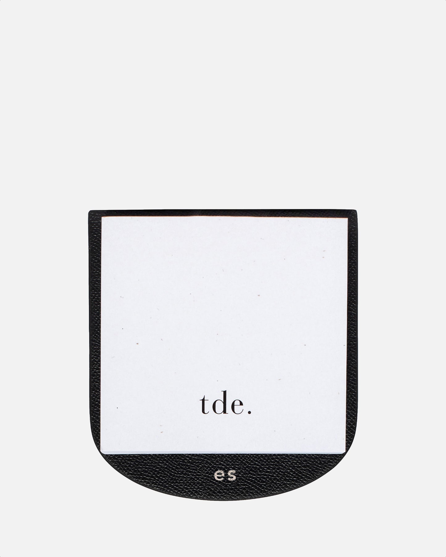 Essentials Round Memo Pad Recycled Saffiano Black