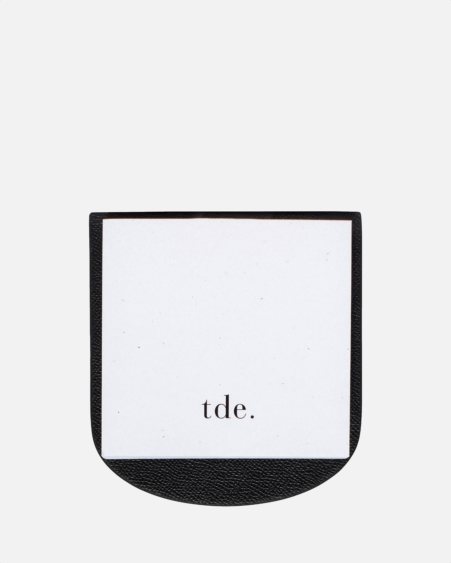 Essentials Round Memo Pad Recycled Saffiano Black