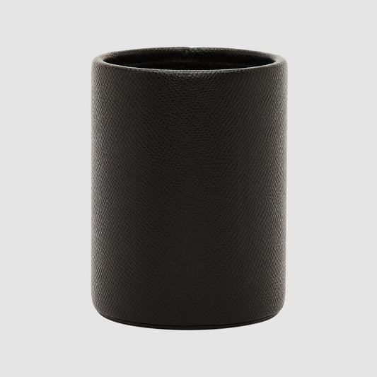 Essential Round Penholder Recycled Saffiano Black