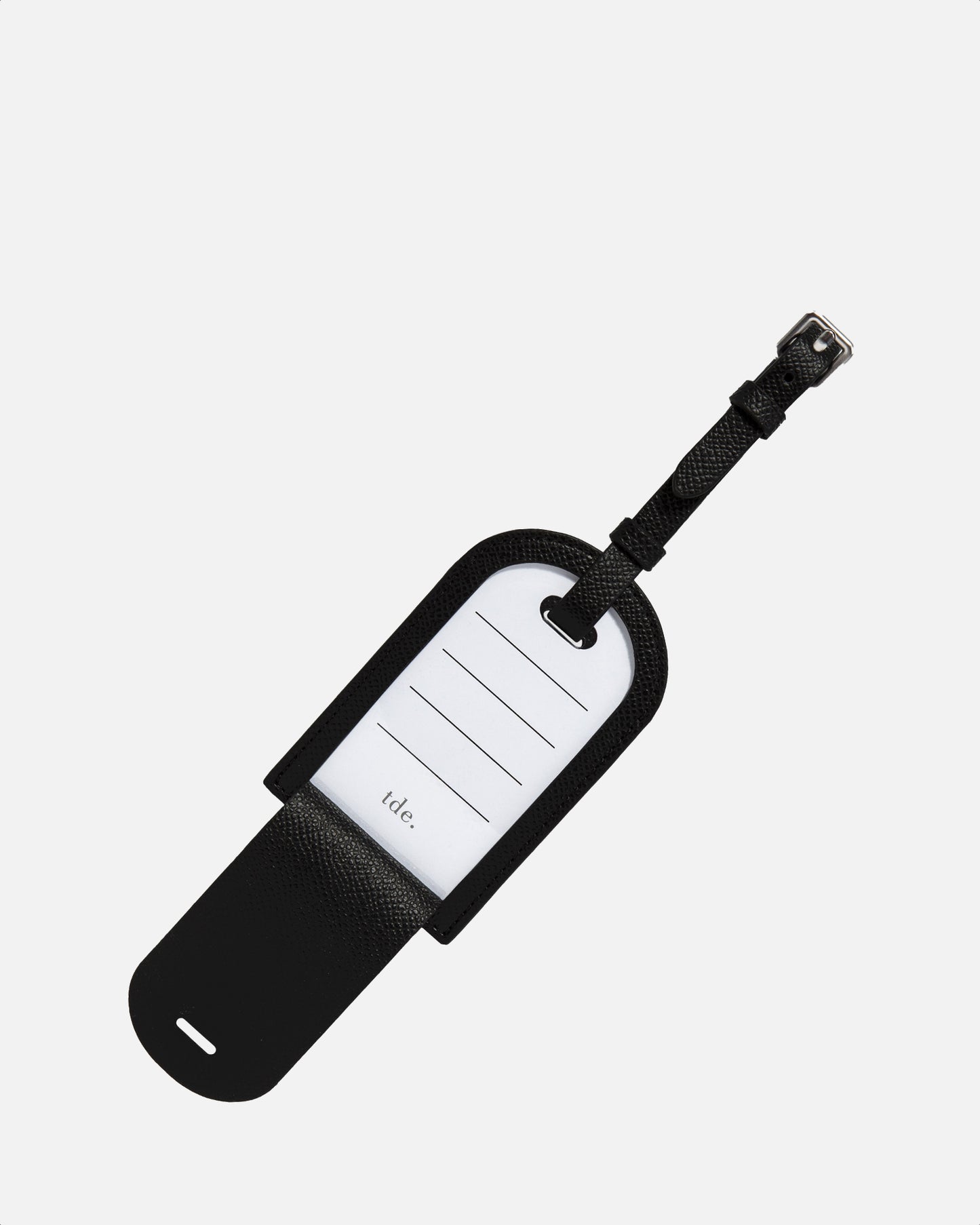 Essentials Square Luggage Tag Black