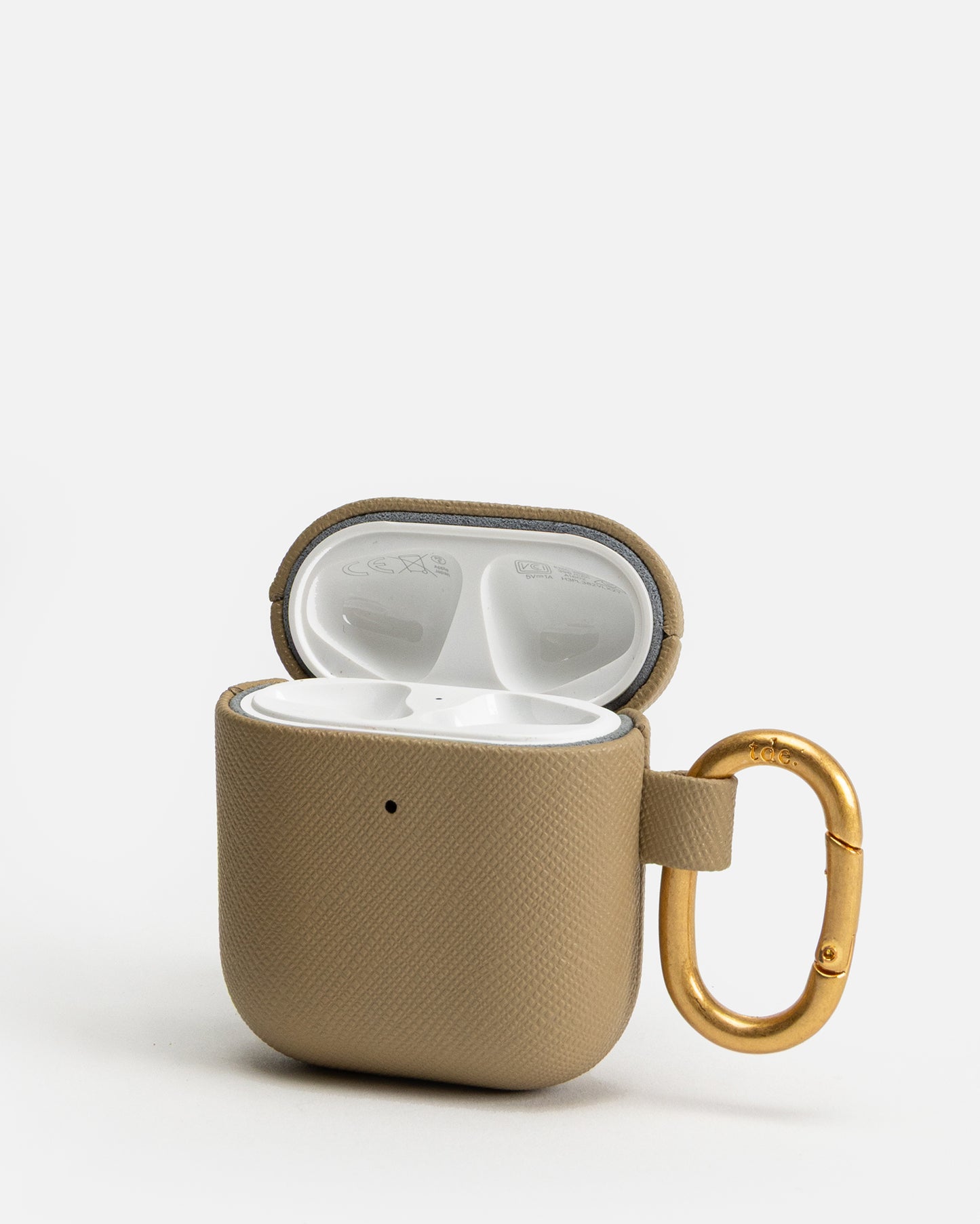 AirPods 2nd Gen Saffiano Leather Case Praline
