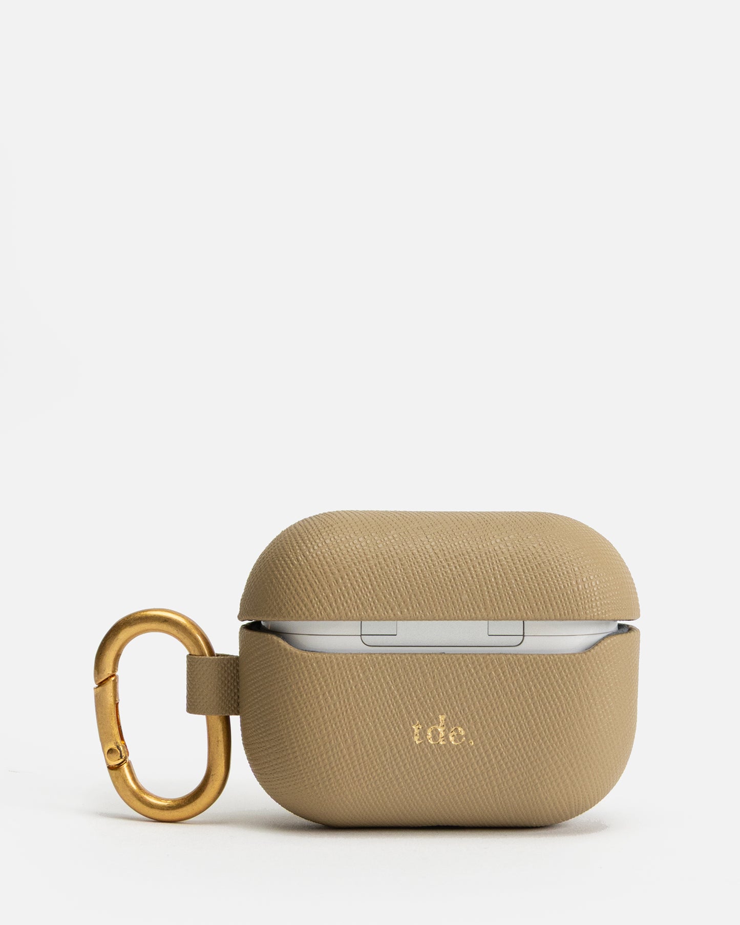 AirPods 2nd Gen Pro Saffiano Leather Case Praline
