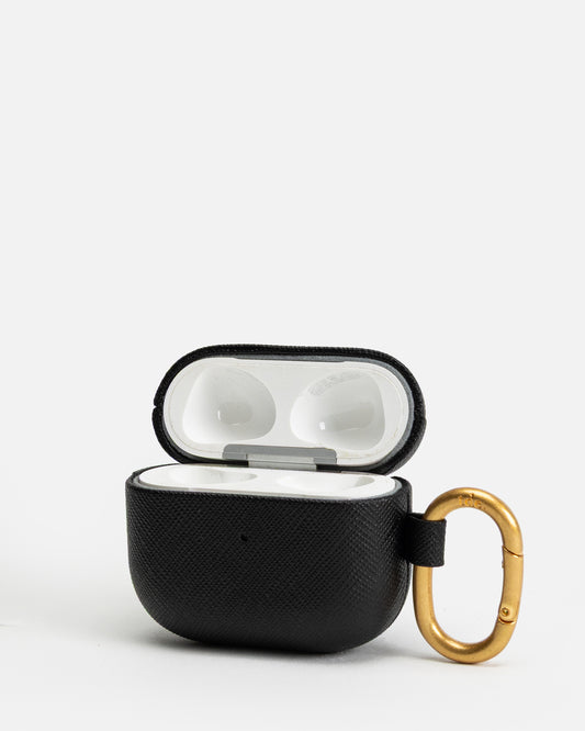 AirPods 3rd Gen Saffiano Leather Case Black