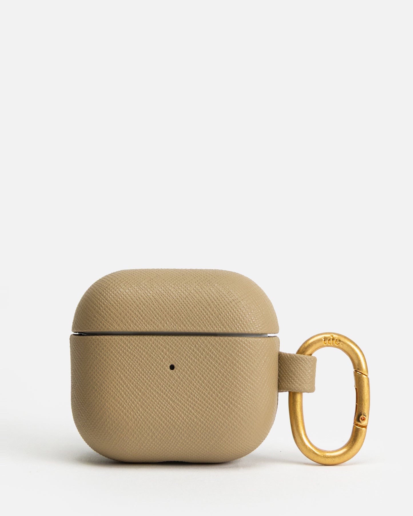 AirPods 4th Gen Saffiano Leather Case Praline