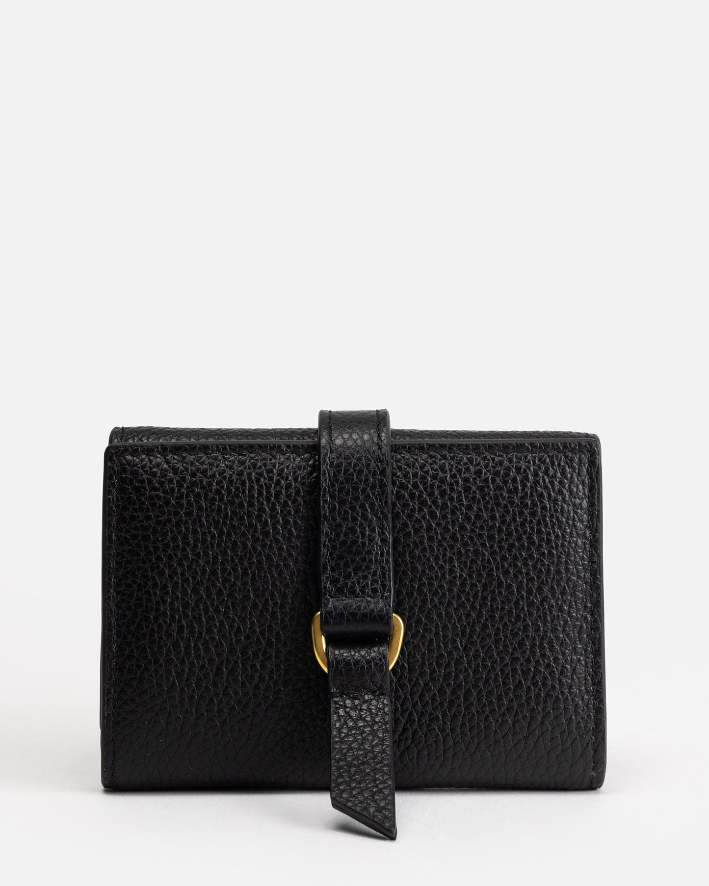 Maia Trifold Snap Wallet Black