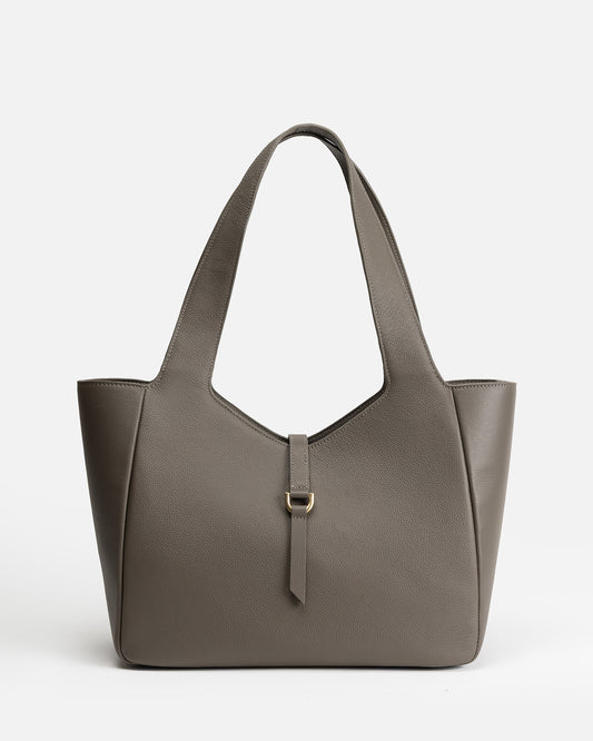 Maia Soft Shoulder Tote Slate Grey
