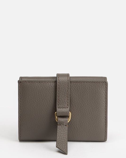 Maia Trifold Snap Wallet Slate Grey