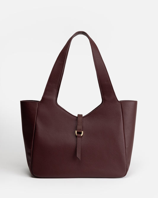 Maia Soft Shoulder Tote Berry Jam