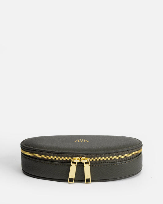 Ava Jewellery Case Olive
