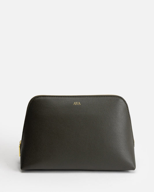 Ava Large Beauty Case Olive
