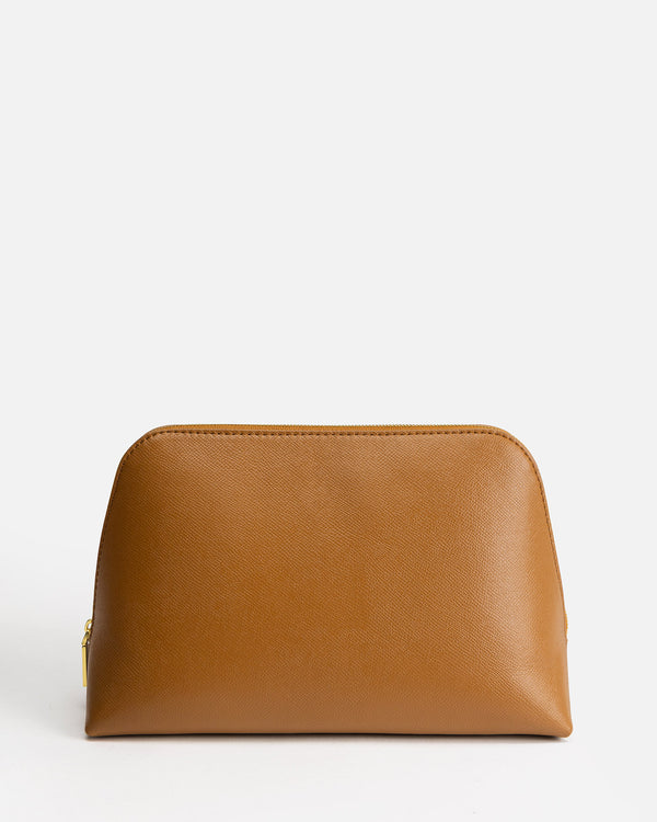 Ava Large Beauty Case Tan