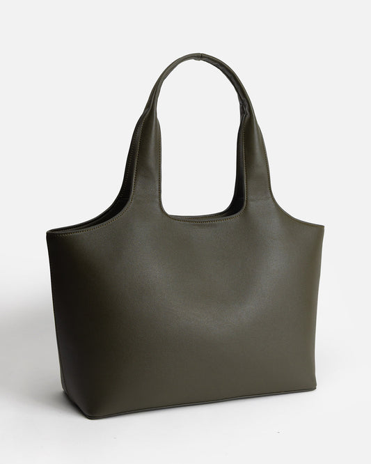 Ava Shoulder Tote Olive