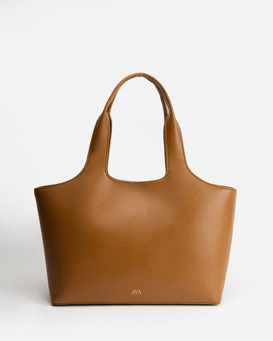 Ava Shoulder Tote Tan