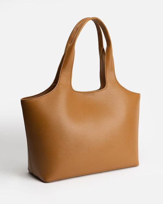 Ava Shoulder Tote Tan