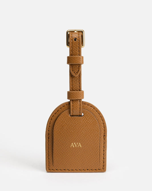 Ava Luggage Tag Tan