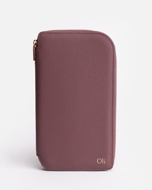 Olivia Family Travel Wallet Musk Mauve