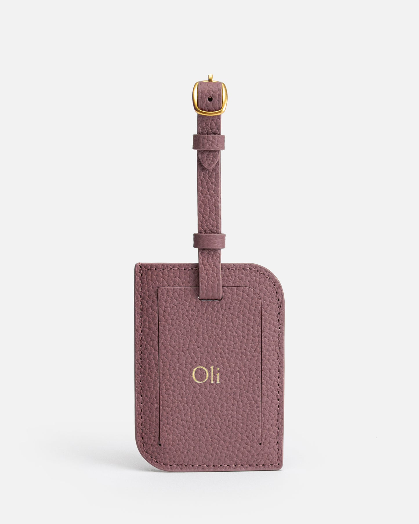 Olivia Luggage Tag Musk Mauve