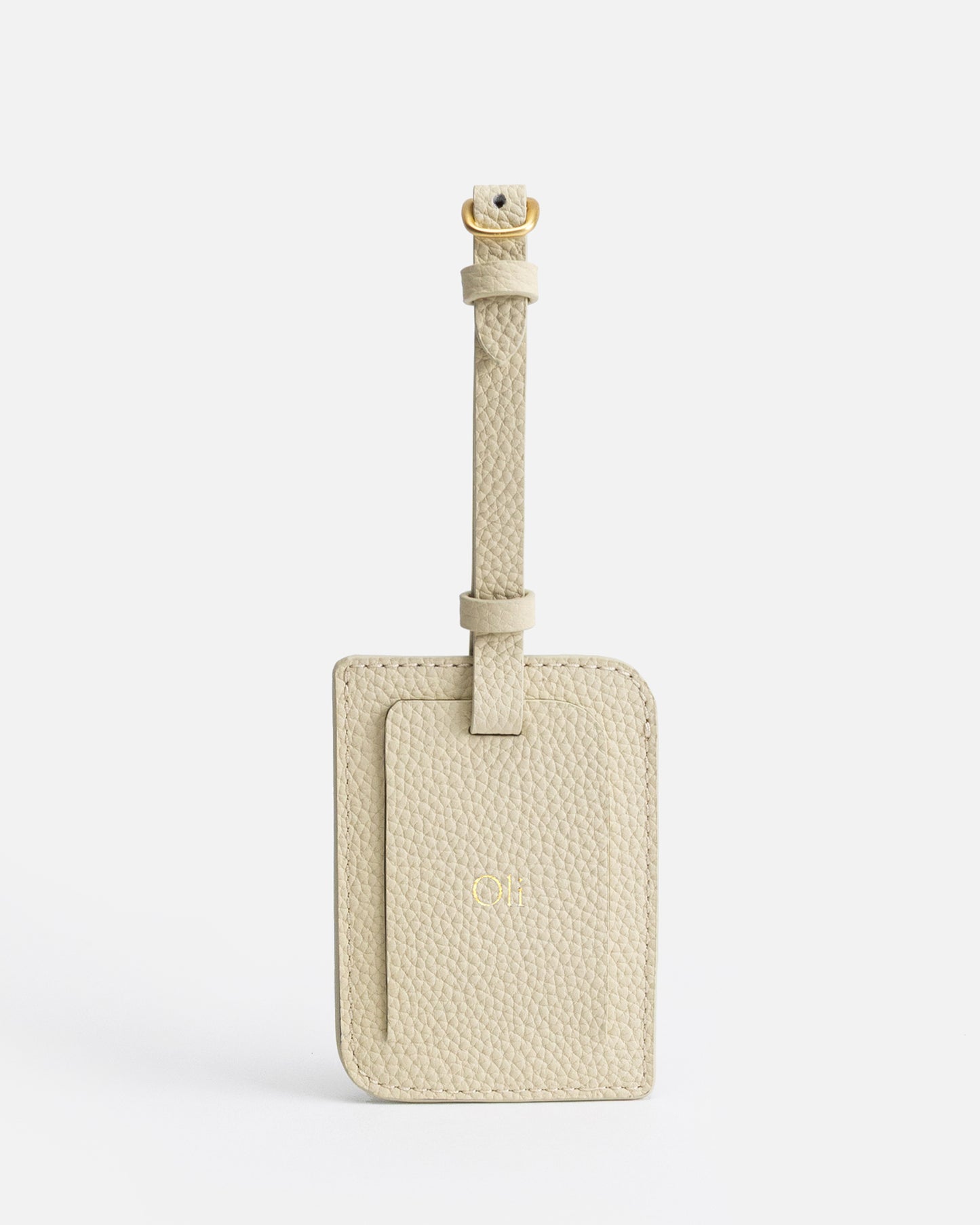 Olivia Luggage Tag Oat