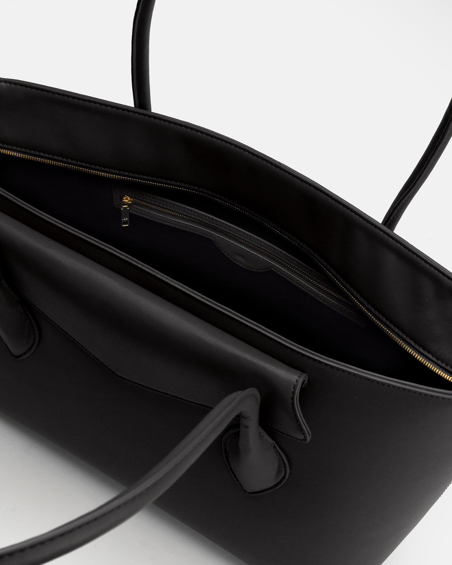 Zaphia Work Shoulder Tote Bag Black