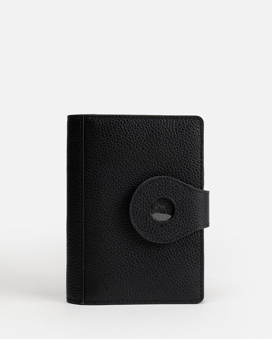 Jude Airtag Passport Holder Black