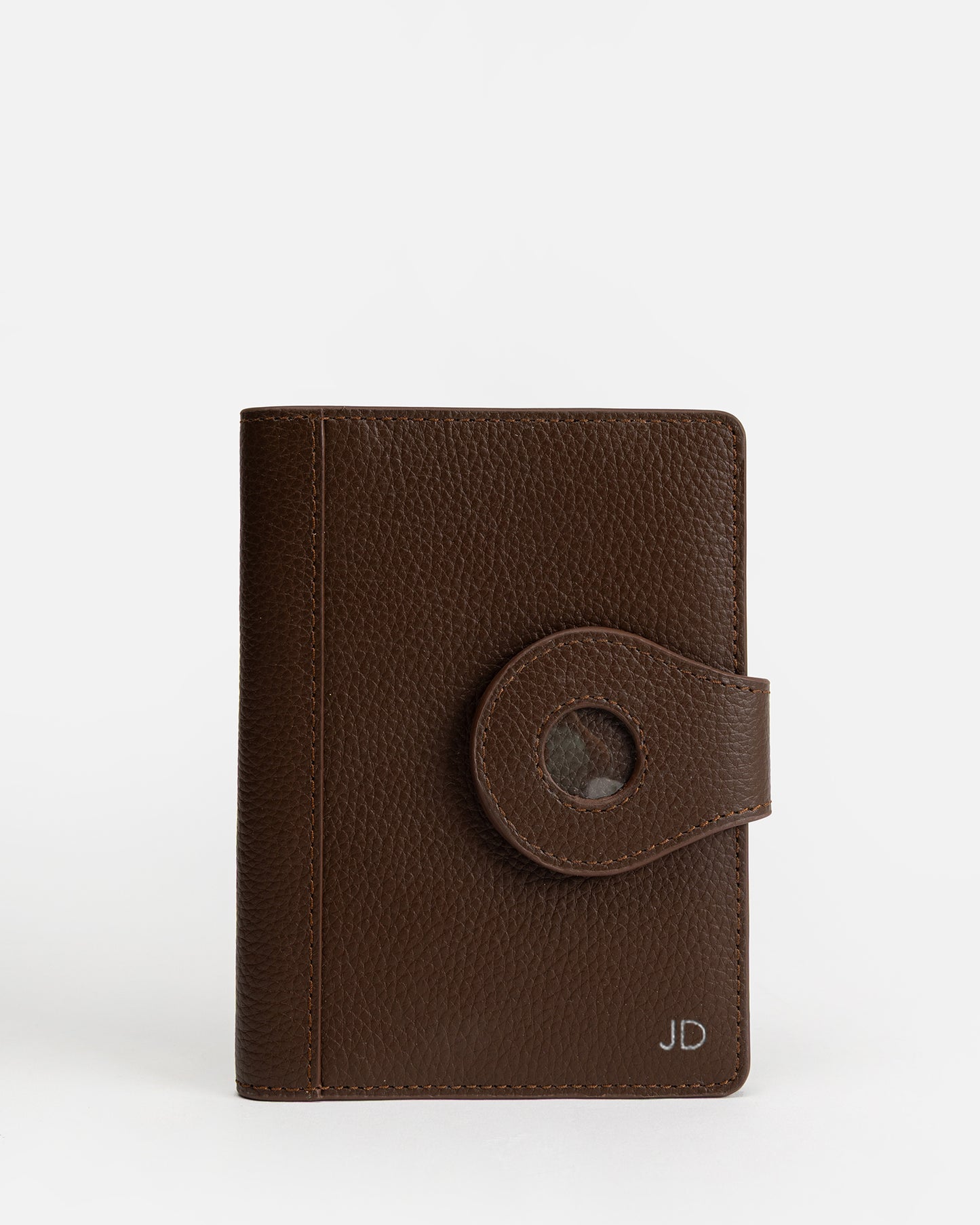 Jude Airtag Passport Holder Chestnut