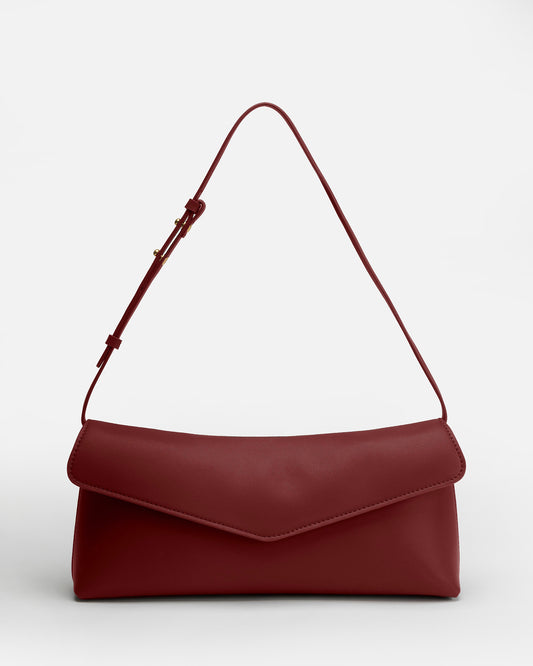 Zaphia Evening Shoulder Bag Ruby Wine