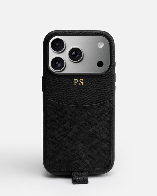 iPhone 17 Pro Case with Crossbody Strap Black