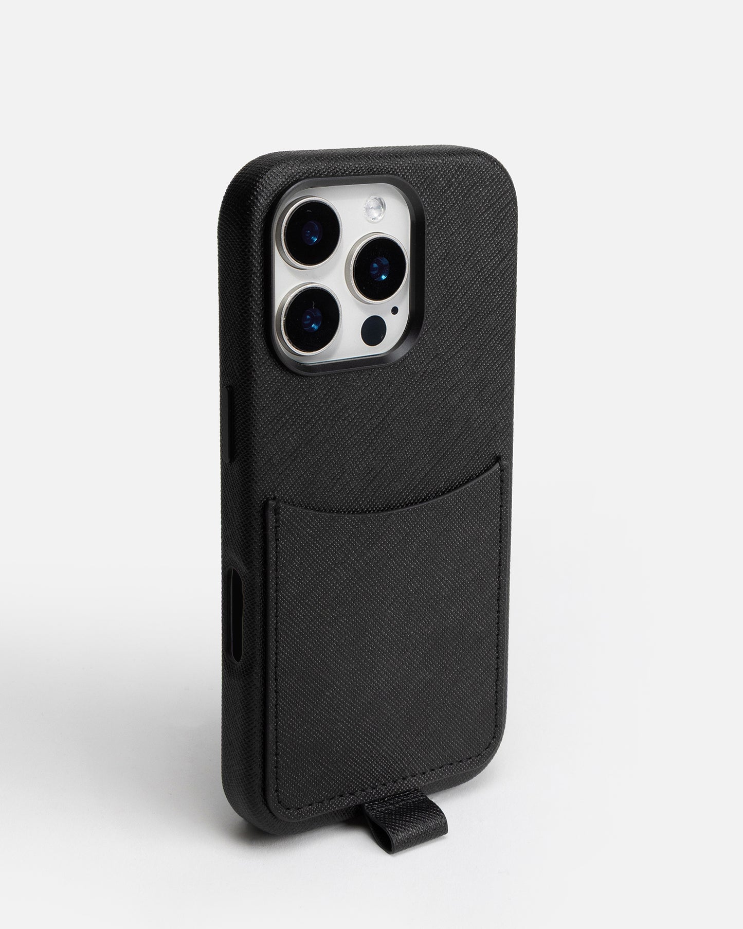 iPhone 16 Pro Case with Crossbody Strap Black