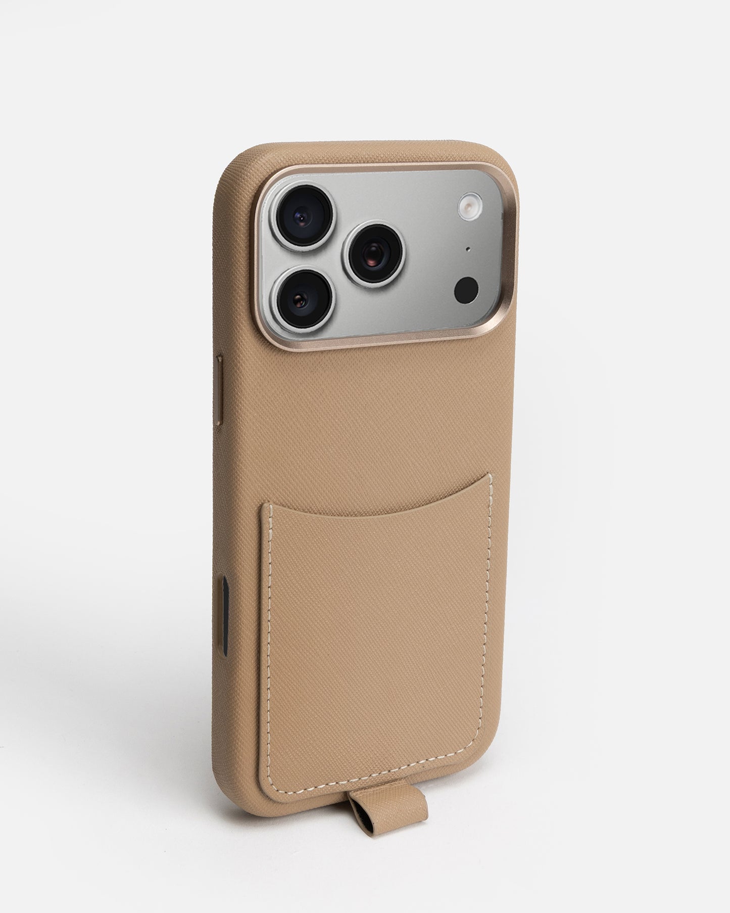 iPhone 17 Pro Max Case with Crossbody Strap Latte