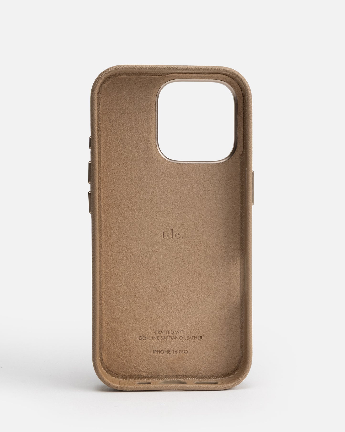 iPhone 16 Pro Case with Crossbody Strap Latte