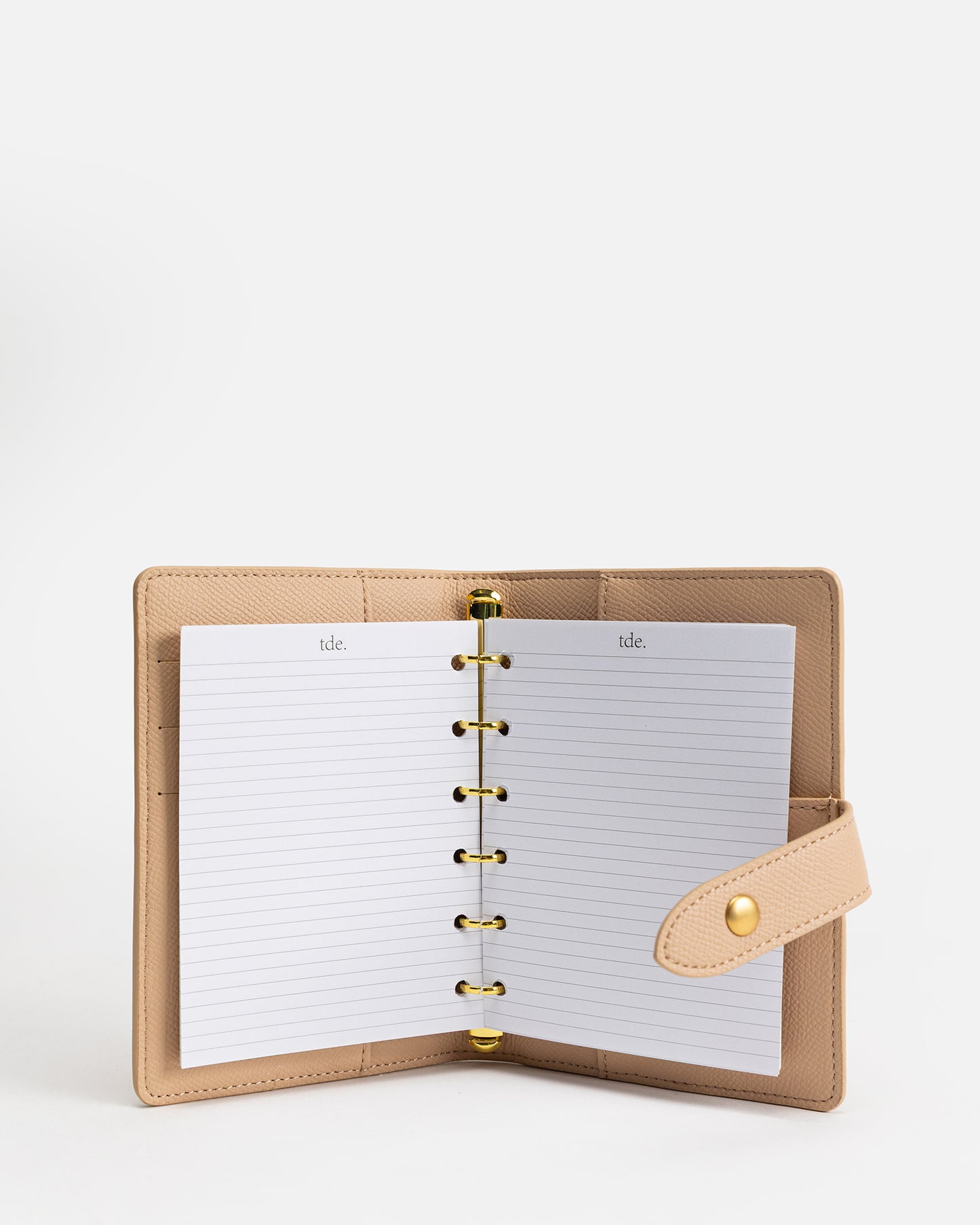 Essentials A6 Ring Binder Notebooks Pecan