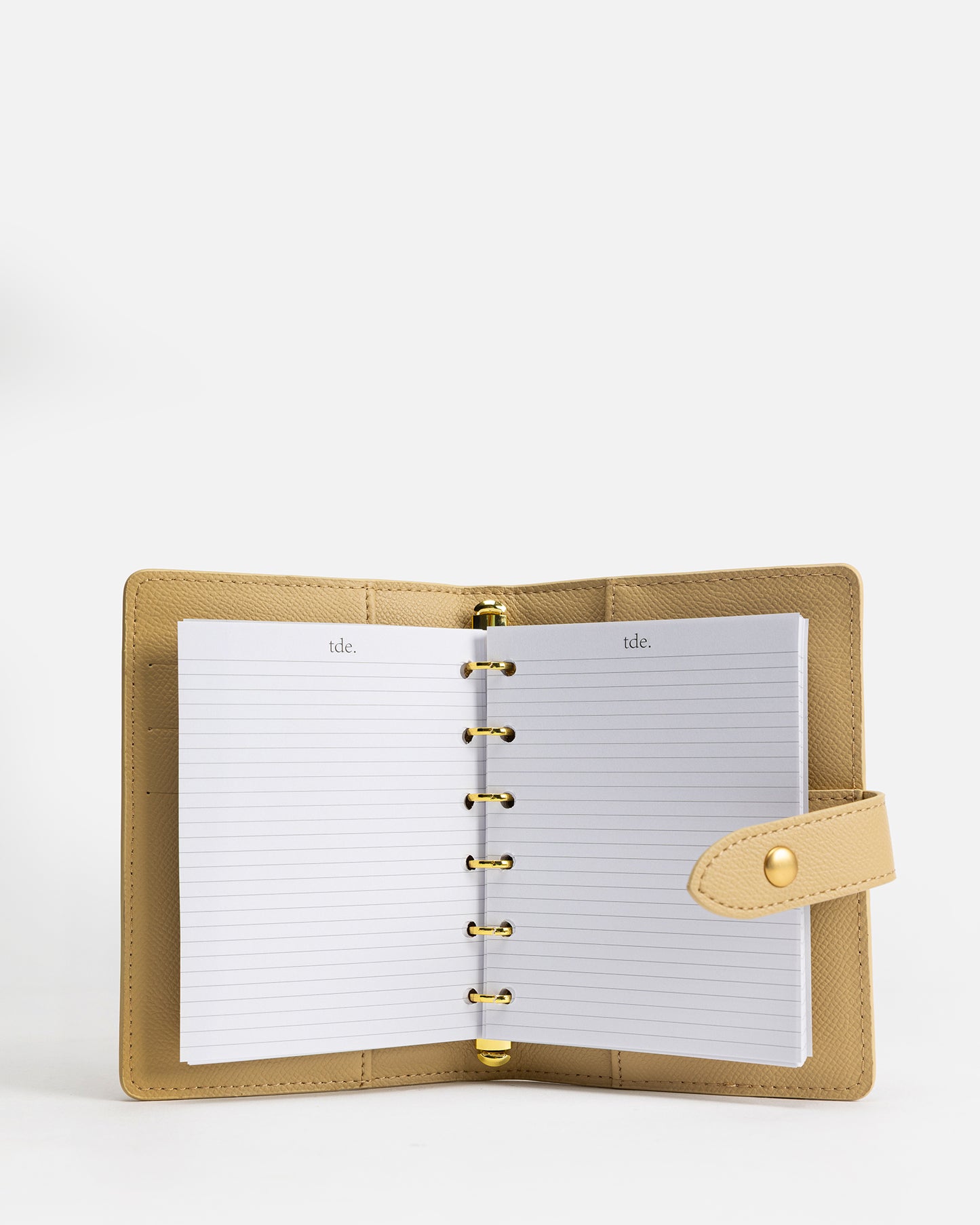 Essentials A6 Ring Binder Notebooks Sand