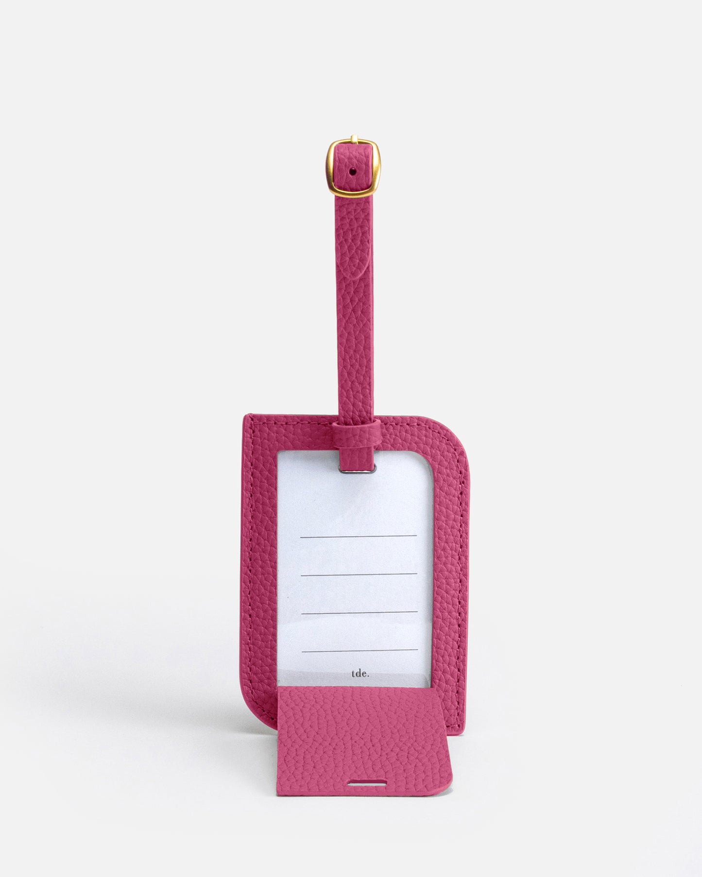 Olivia Luggage Tag Fushia